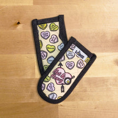 Conversation Heart Handle Holders, Set of Two