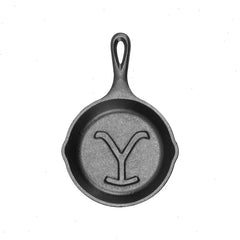 Yellowstone™ 5 Inch Seasoned Cast Iron “Power Y” Mini Skillet