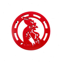 Enameled Rooster Trivet