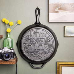 American Road Trip: 12 Inch Seasoned Cast Iron Skillet, New York
