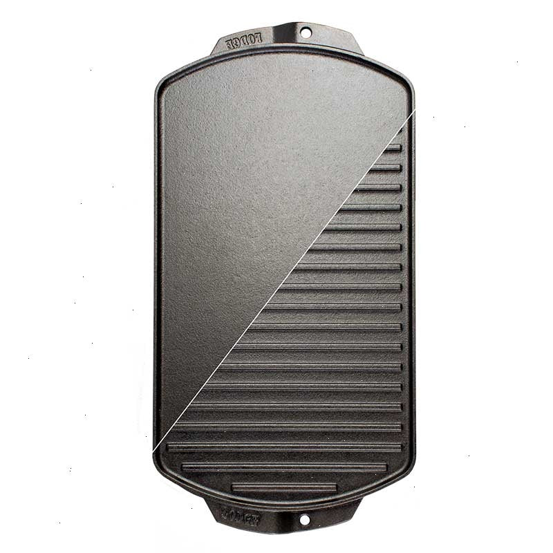 19 x 9.5 Inch Seasoned Cast Iron Reversible Grill/Griddle