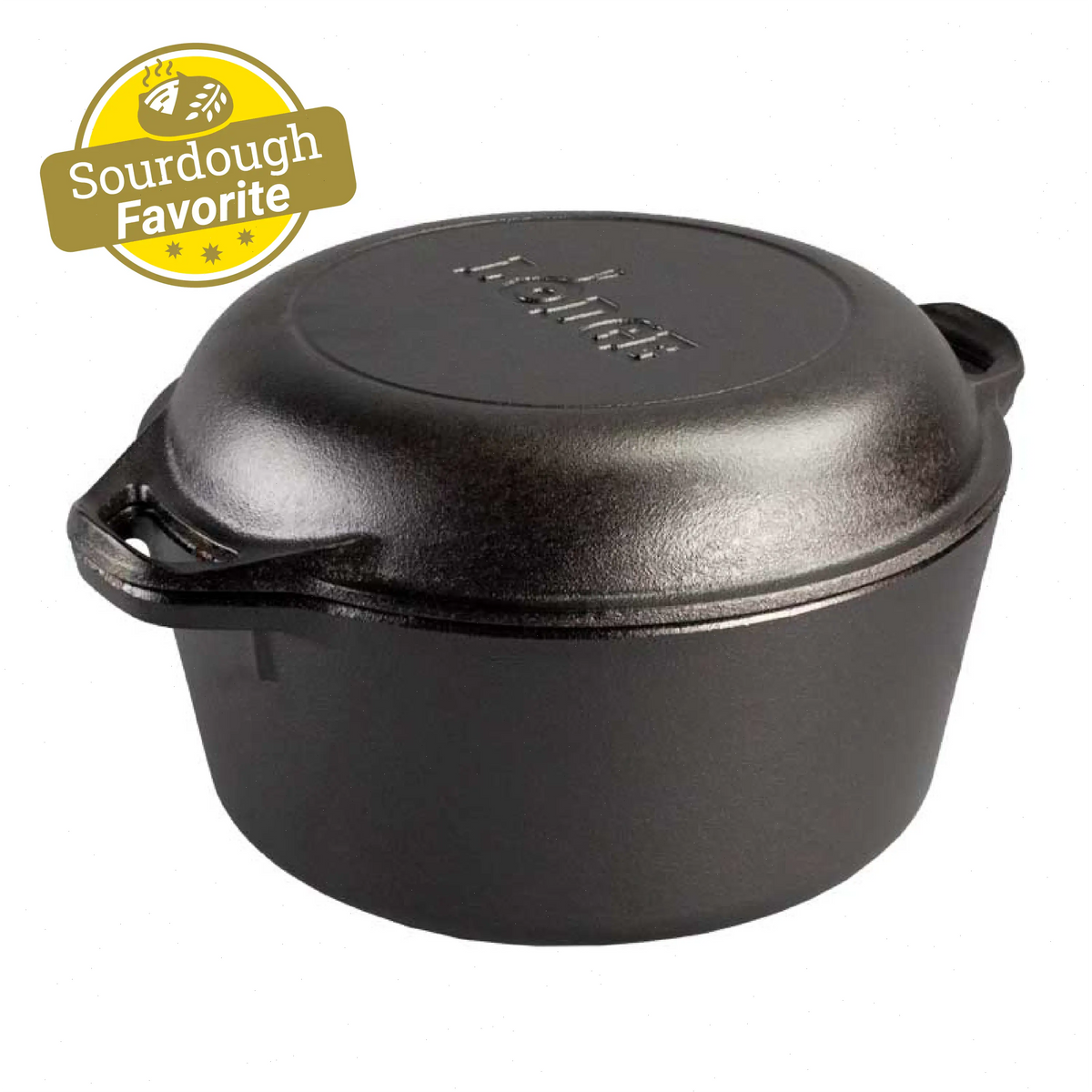 5 Quart Cast Iron Double Dutch Oven