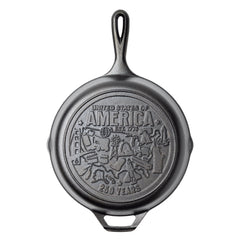 Lodge 10.25 Inch Seasoned Cast Iron Skillet, USA Icons