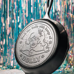 10.25 Inch Dolly Parton Skillet, Deck The Halls