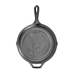 10.25 Inch Seasoned Cast Iron American Flag Skillet