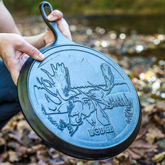 Wildlife Series™ 10.5 Inch Cast Iron Moose Griddle 