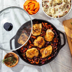 Chef Collection 12 Inch Cast Iron Everyday Pan 