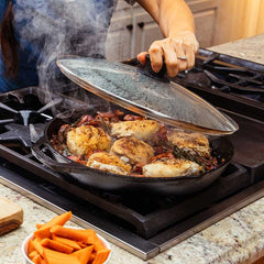 Chef Collection 12 Inch Cast Iron Everyday Pan 