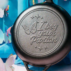 12 Inch Chef Collection Dolly Parton Skillet, I Beg Your Parton