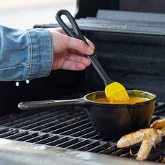 Cast Iron Melting Pot and Silicone Brush