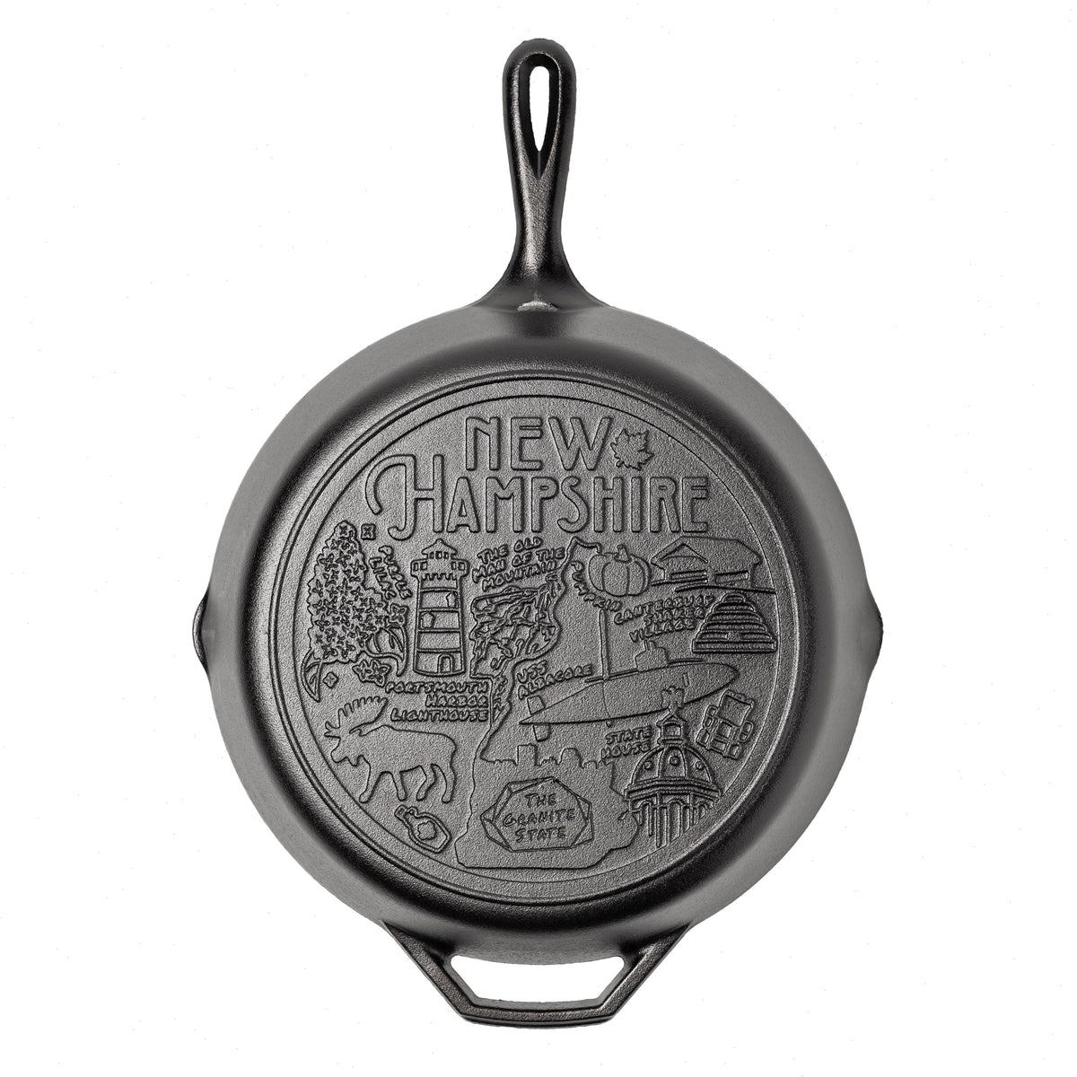 American Road Trip: 12 Inch Seasoned Cast Iron Skillet, New Hampshire