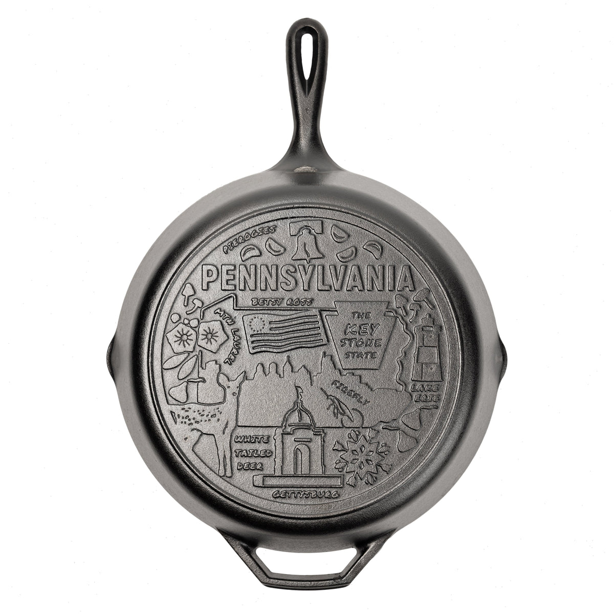 American Road Trip: 12 Inch Seasoned Cast Iron Skillet, Pennsylvania
