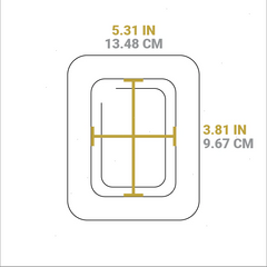 10 Ounce Rectangular Walnut Wood Underliner
