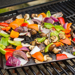 13 x 12 Inch Seasoned Carbon Steel Grilling Basket