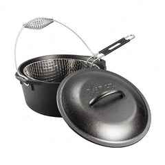 Seasoned Cast Iron Dutch Oven Frying Set